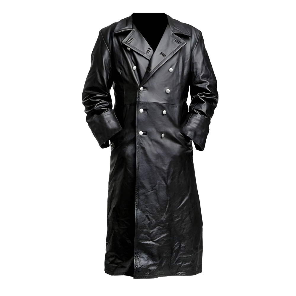 NOIR - Leather Trench Coat