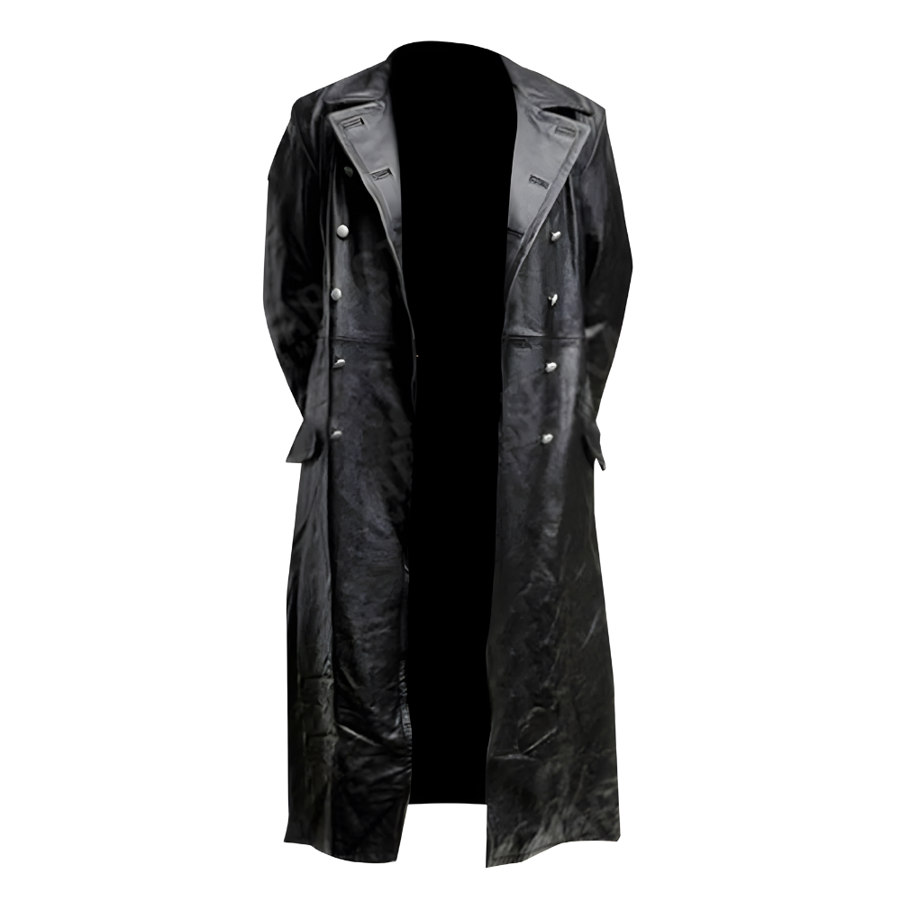 NOIR - Leather Trench Coat