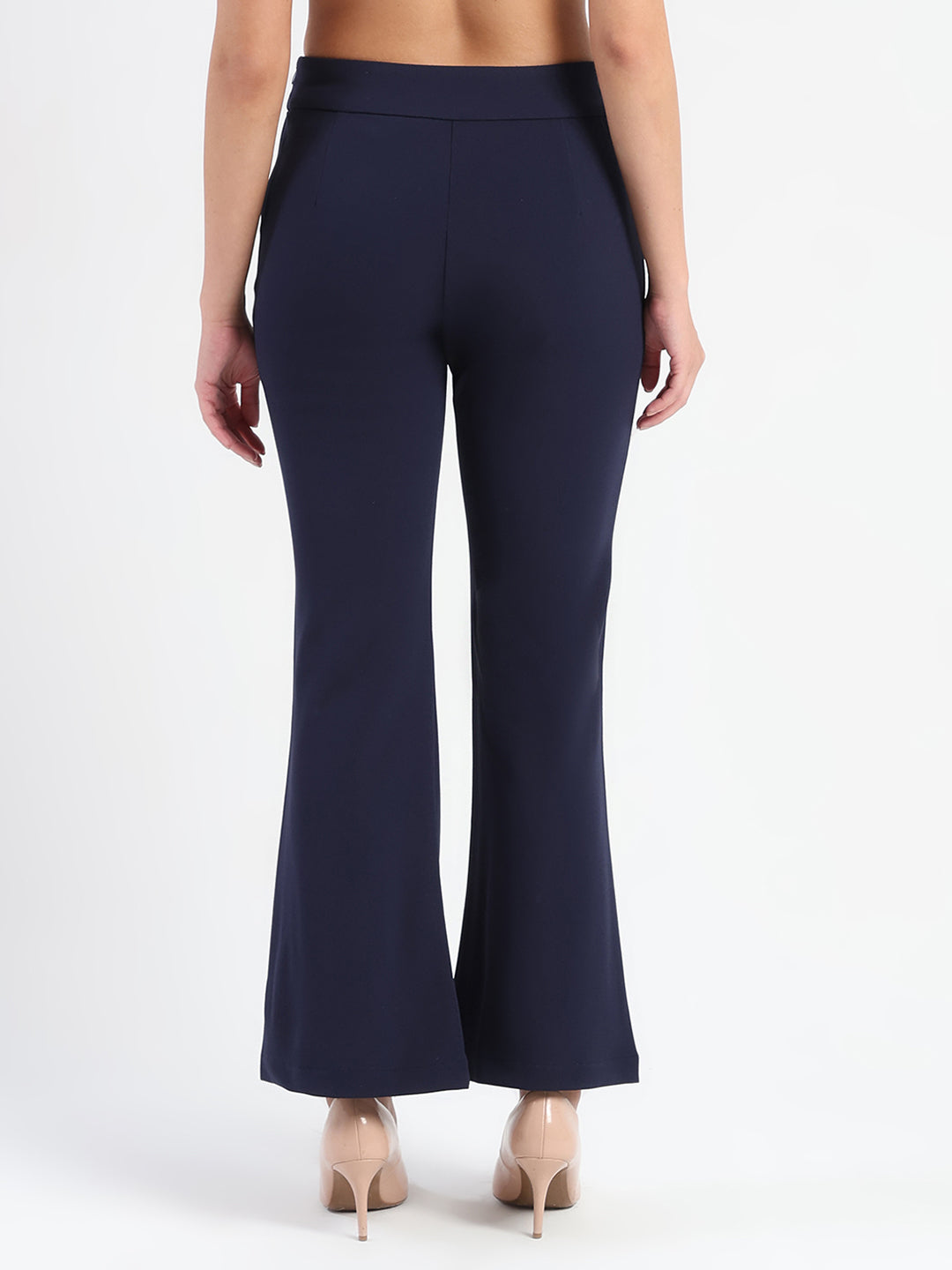 Madame Flared Knitted Moss Trousers