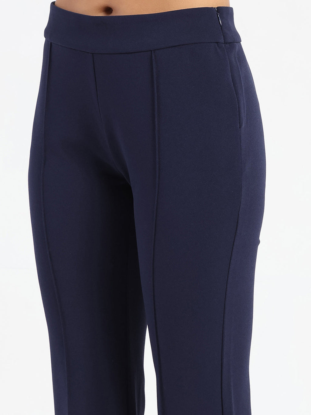 Madame Flared Knitted Moss Trousers