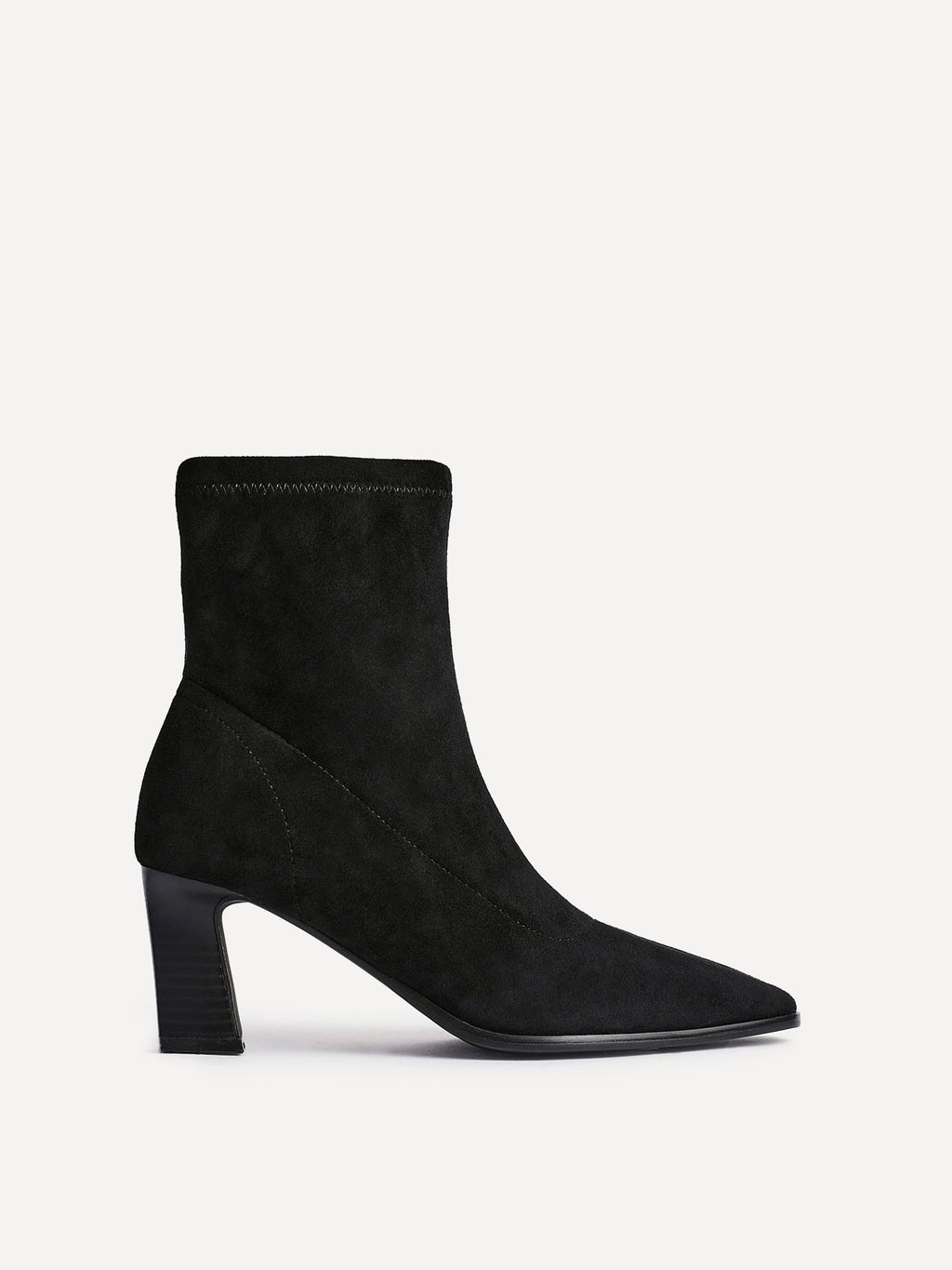 Bella - Faux Suede Elegant Comfort Heel Boots