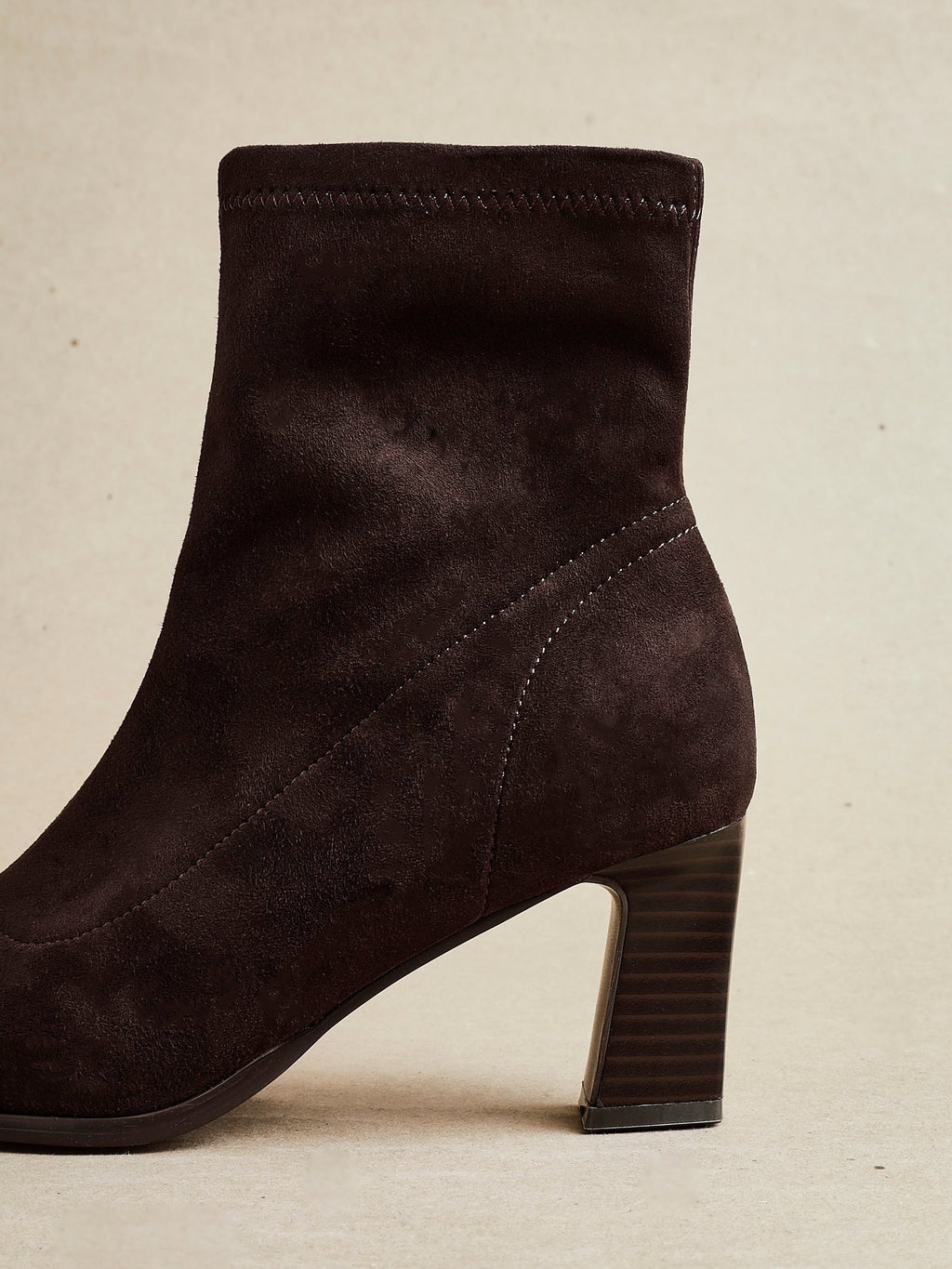 ROW - Suede Elegant Comfort Heel Boots