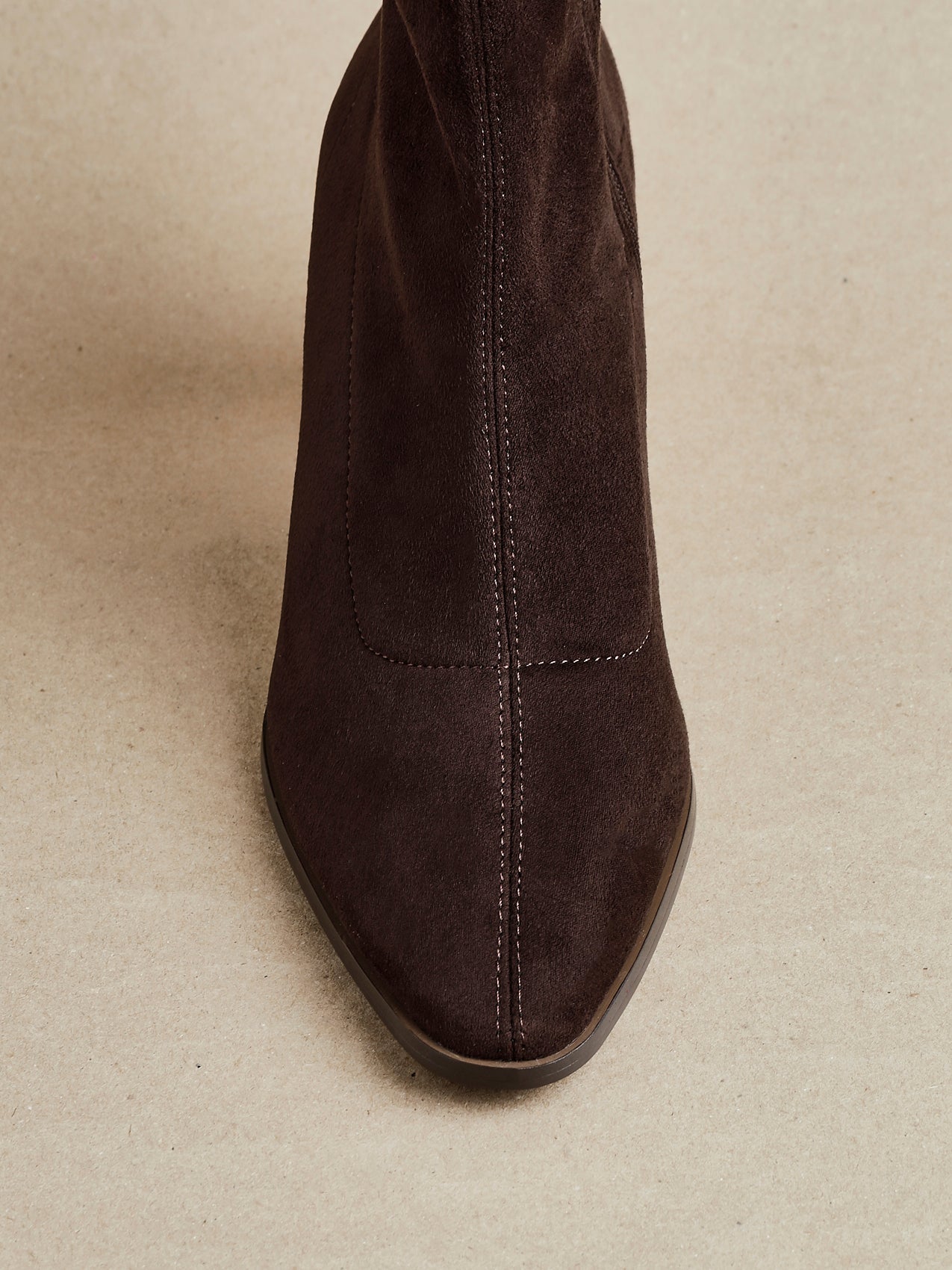 ROW - Suede Elegant Comfort Heel Boots