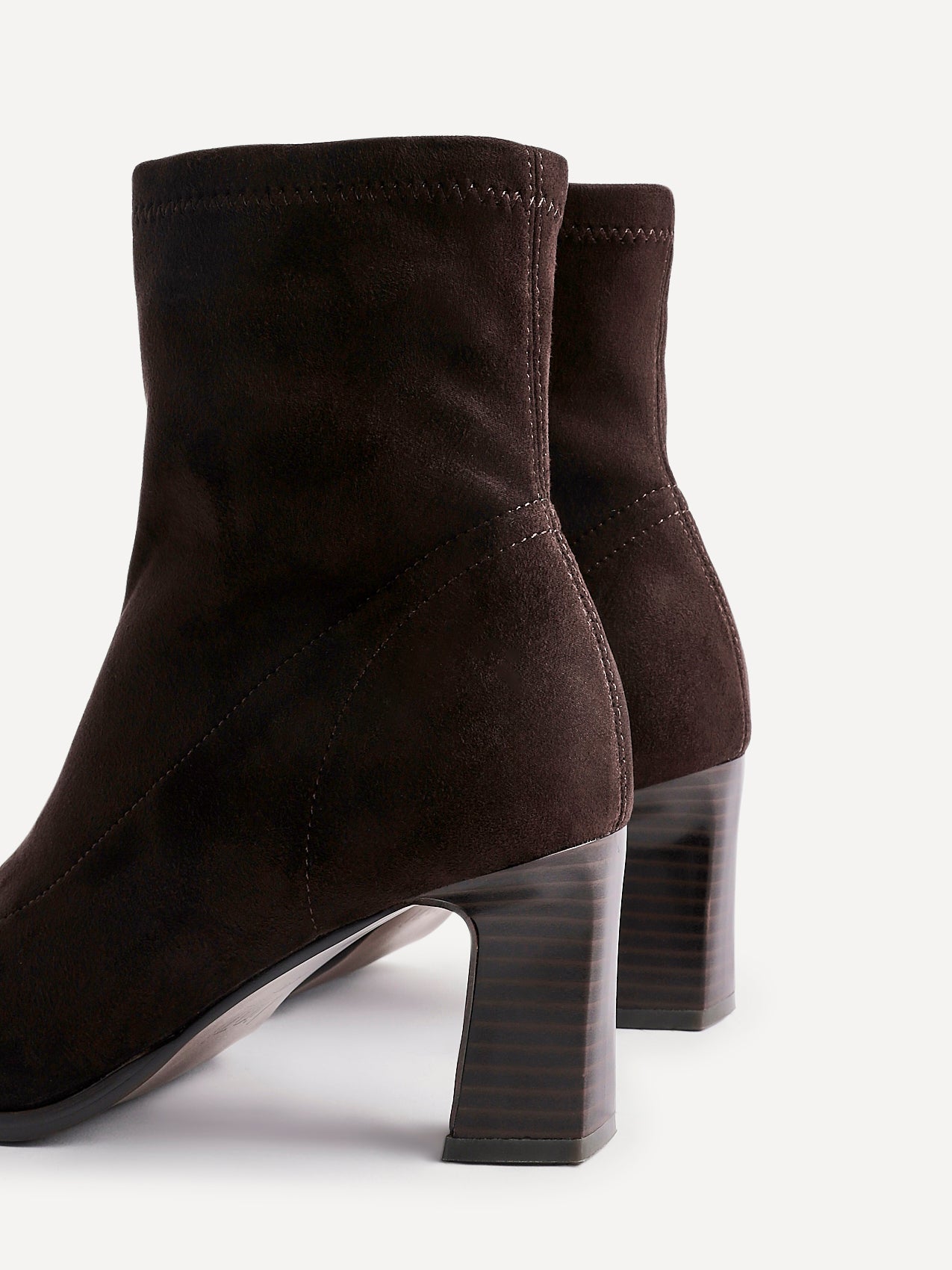 ROW - Suede Elegant Comfort Heel Boots