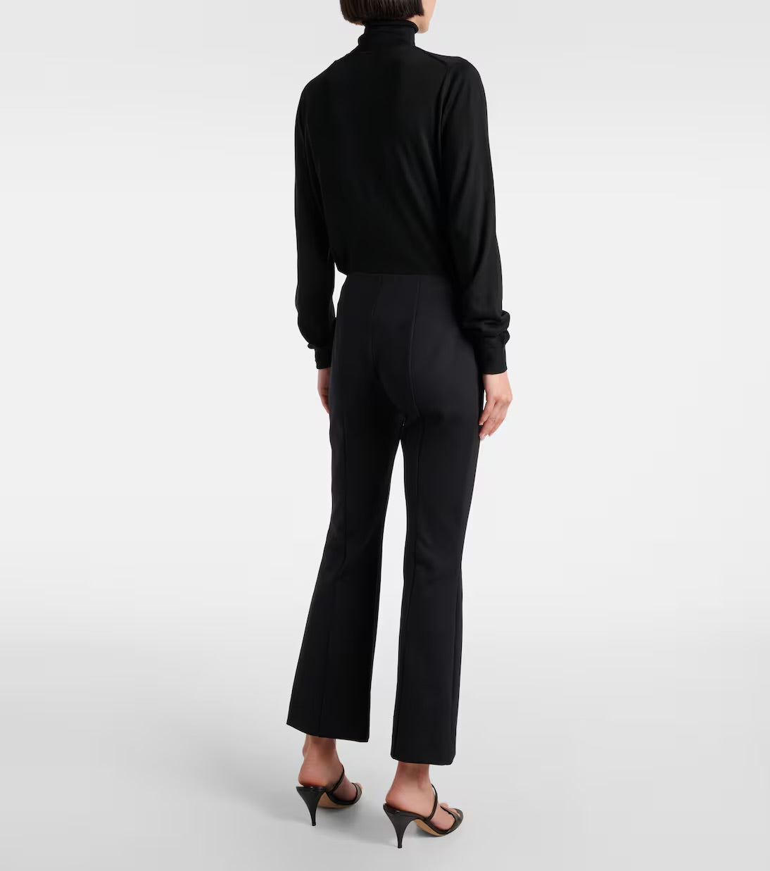 Madame Flared Knitted Moss Trousers