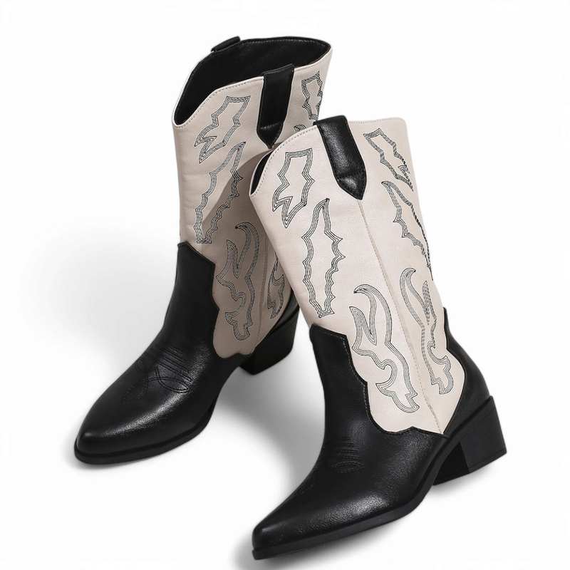 Jacky - Cowboy Comfort Heel Boots