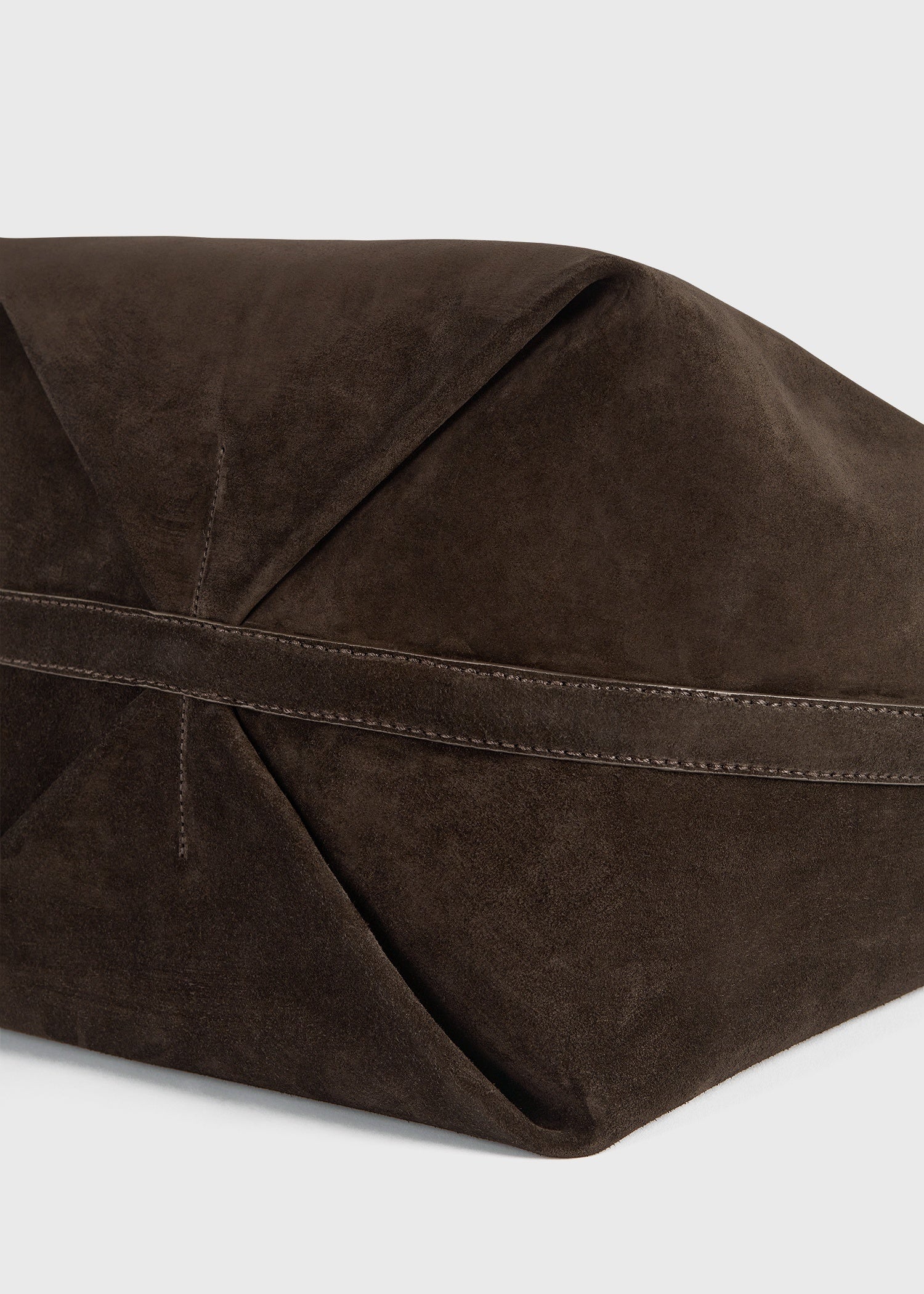 Yvonne - Belted Suede Bucket Bag