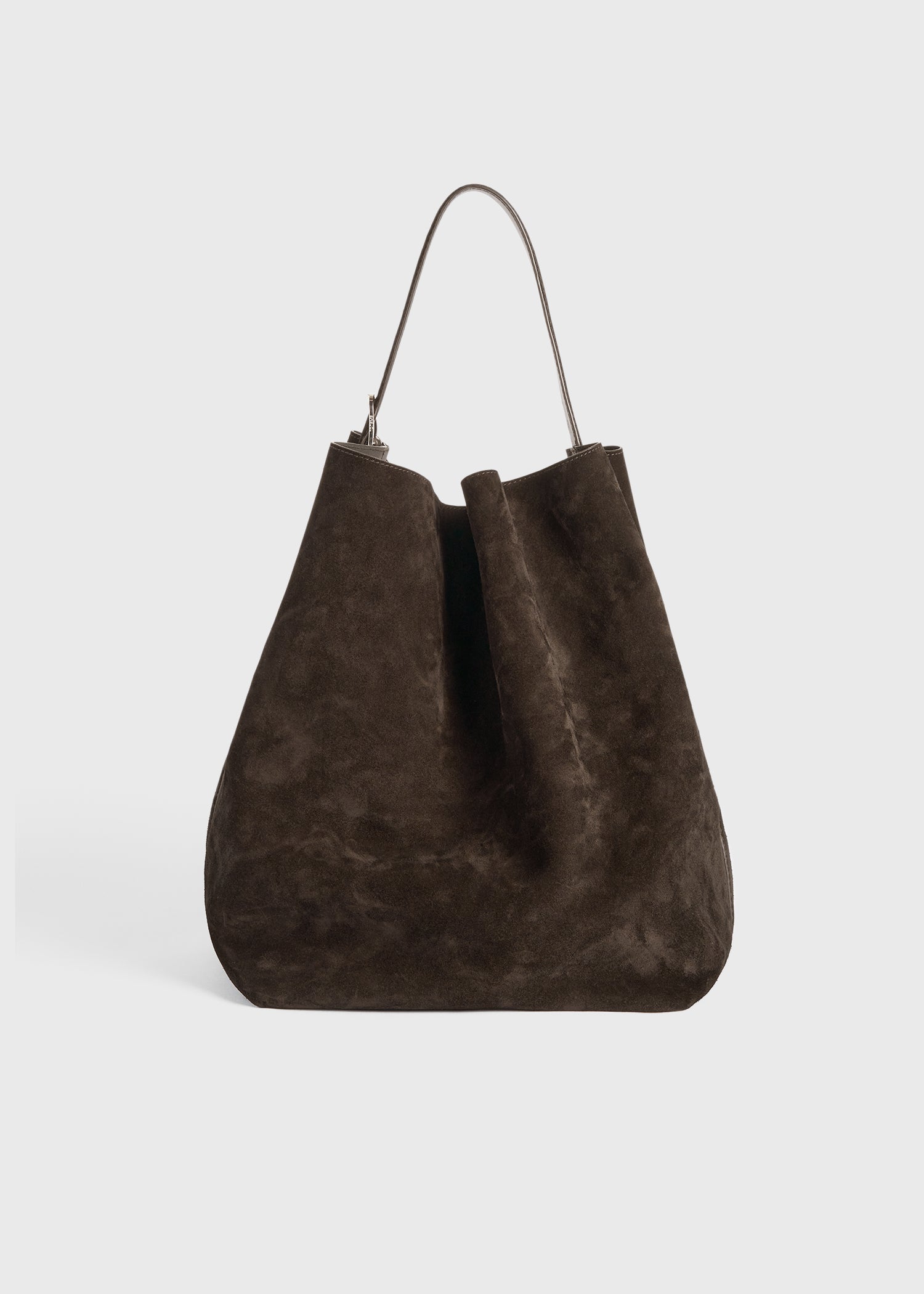 Yvonne - Belted Suede Bucket Bag